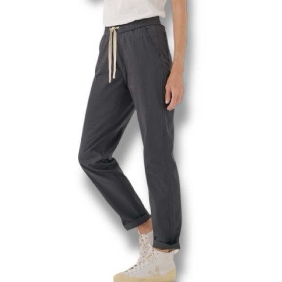 Pact Pants - Pact Organic Cotton Twill Drawstring Pants Size XXXL in Storm Gray NWT